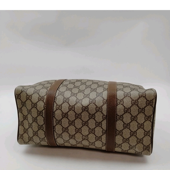 Vintage Gucci Hand Bag Sherry Line Brown PVC - Picture 5 of 9